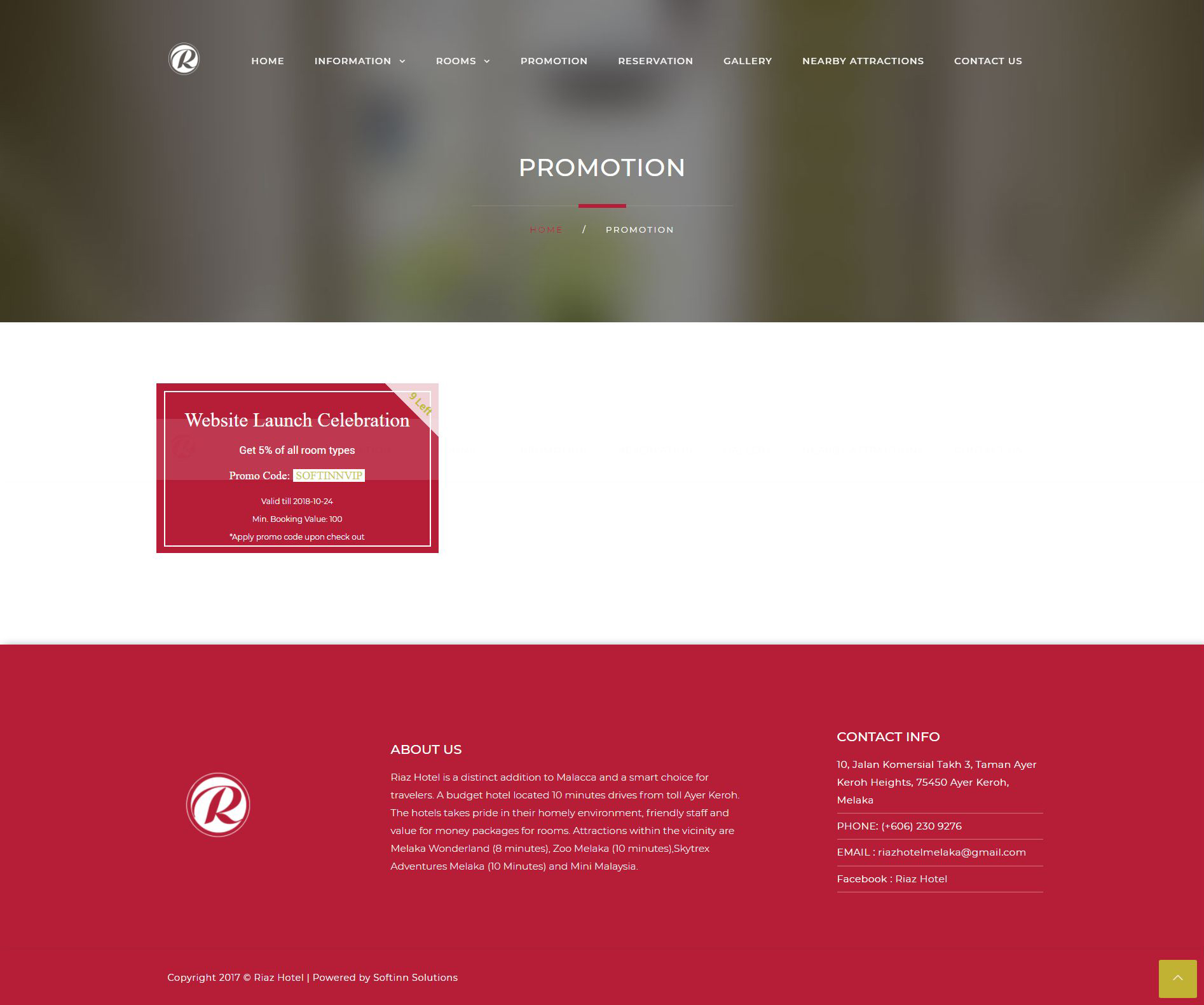 Softinn Portfolios: Riaz Hotel – Softinn Knowledge Base